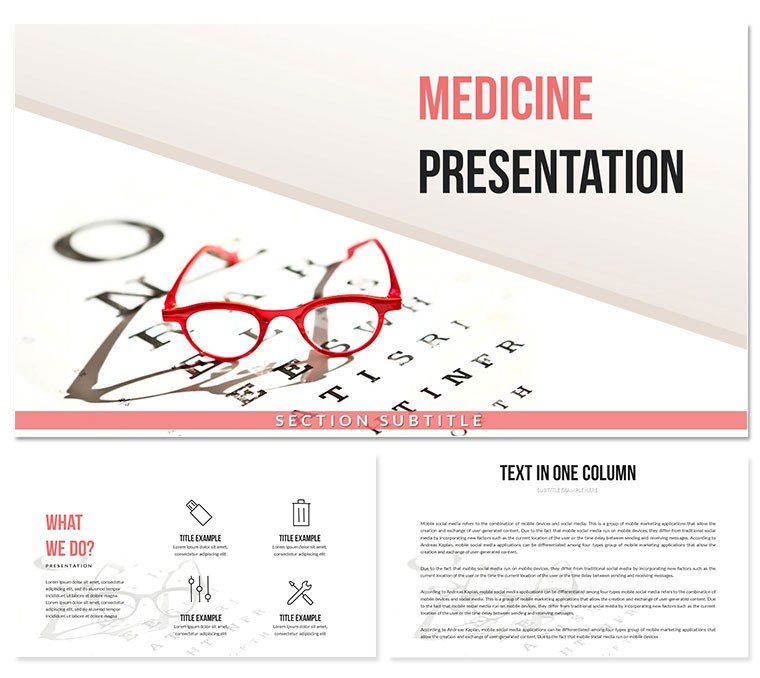Ophthalmology Surgery and Clinical Practice PowerPoint templates