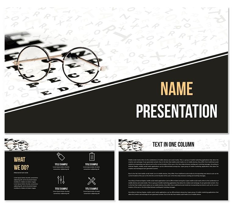 Eye Care and Eye Health PowerPoint Template