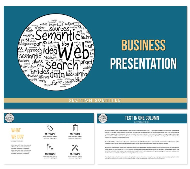 Semantics - SEO campaigns PowerPoint Templates