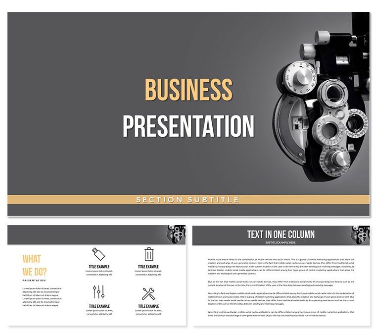 Ophthalmic Equipment PowerPoint Templates