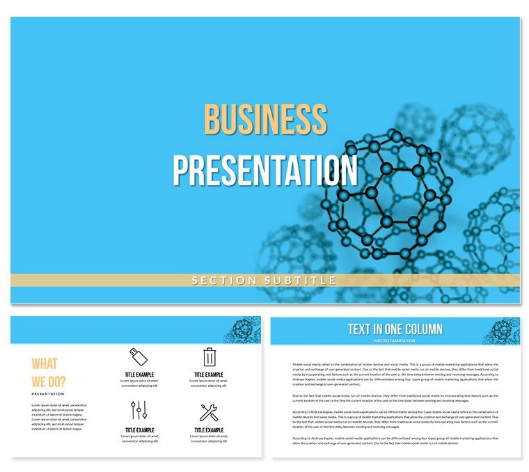 Nanoscience PowerPoint Template - Professional Presentation