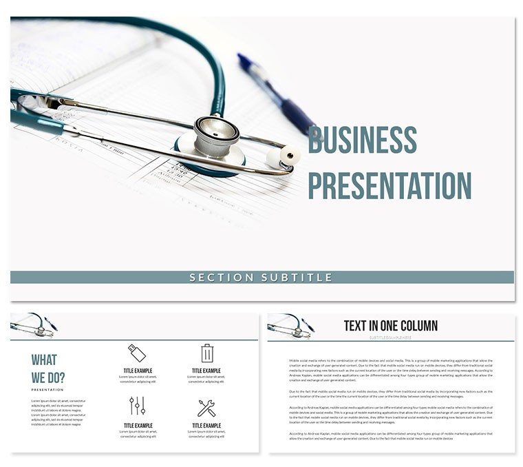 Medical Sociology and Public Health PowerPoint Templates