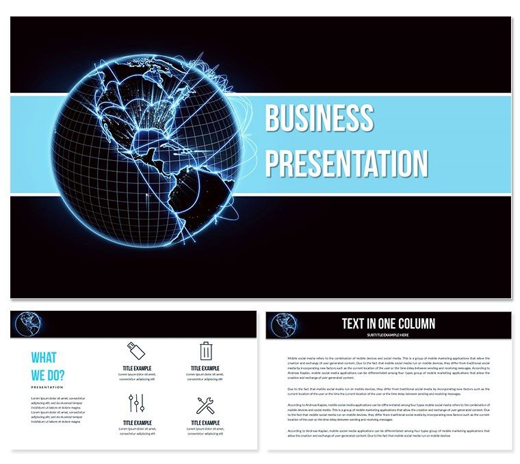 Global Business PowerPoint presentation template
