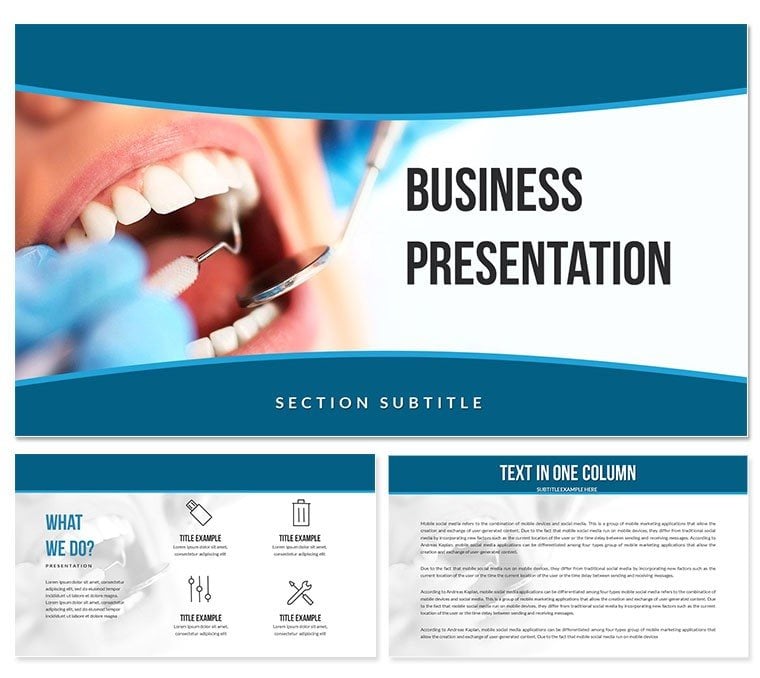 Dentist: Dental Sealing PowerPoint Templates