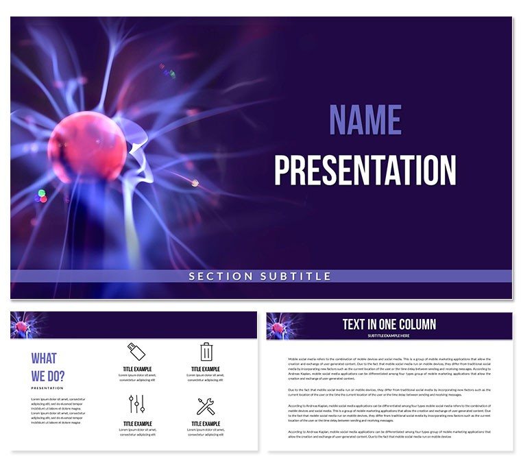 Nanoscience and Technology PowerPoint Template Presentation