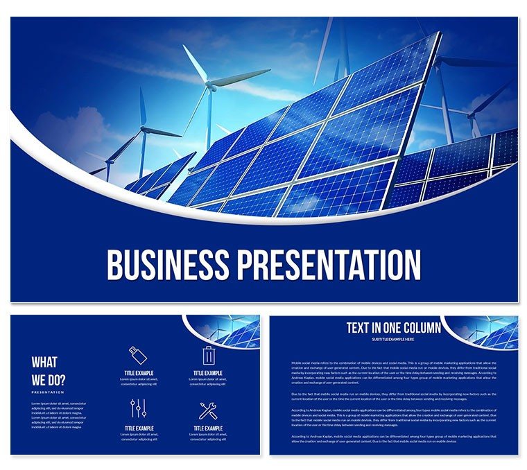 Renewable Power Generation PowerPoint Templates