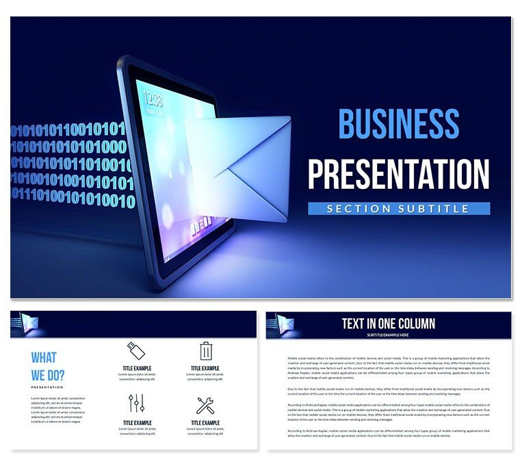 Email Marketing Campaign Tool PowerPoint Templates
