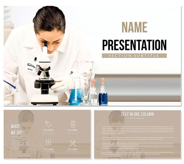 Clinical and Laboratory Research Background PowerPoint Template