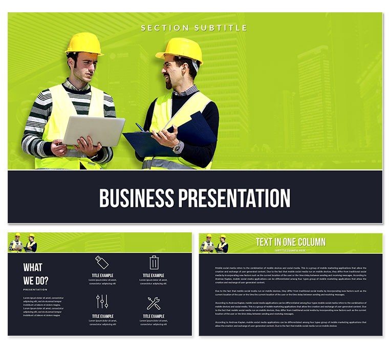 Construction Management PowerPoint Templates
