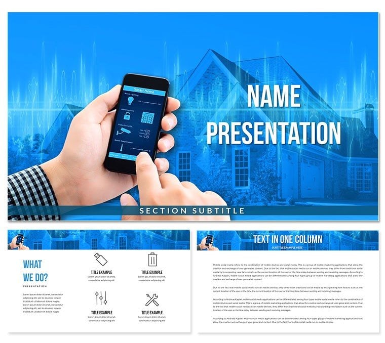 Smart House System PowerPoint Templates