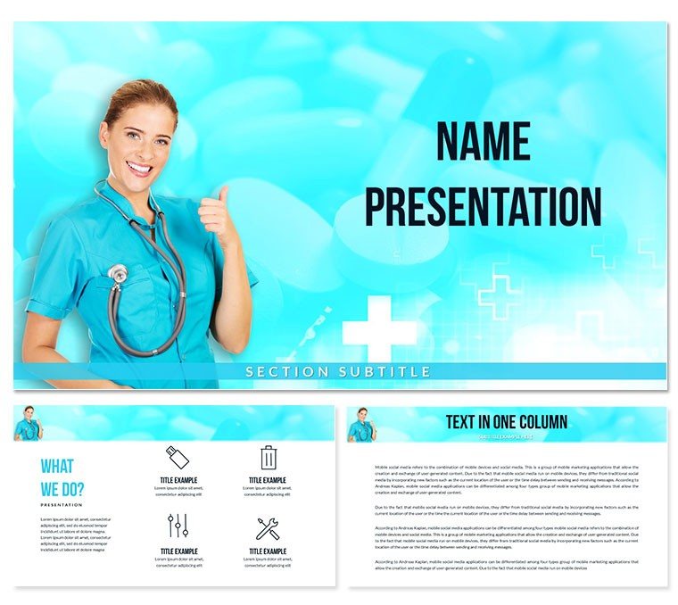 Health Doctor Consultation PowerPoint Template | Professional Presentation