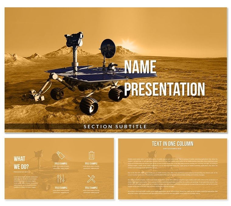 Mars Rover PowerPoint Template - Professional Presentation Slides | Download