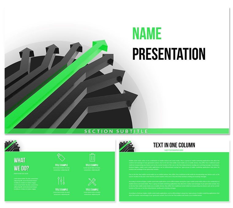 Project Direction PowerPoint Templates