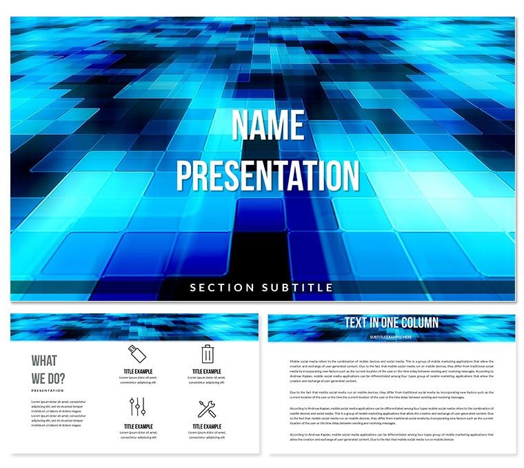 Abstraction Square PowerPoint Templates