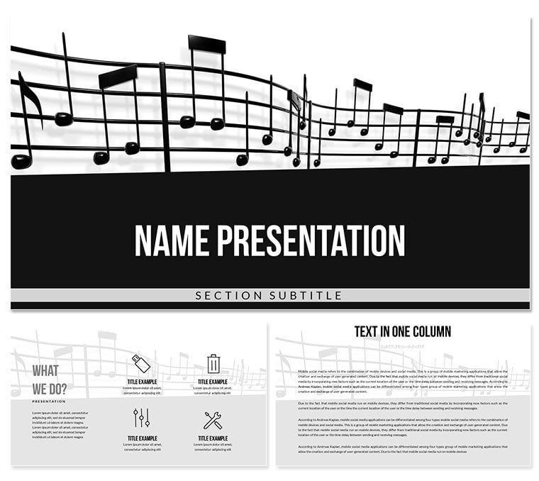 Guide to Musical Notation: An Interactive PowerPoint Presentation Template