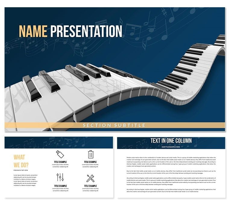 Piano Keys PowerPoint Templates