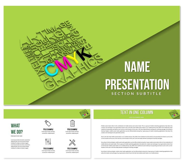 CMYK Graphics PowerPoint Templates