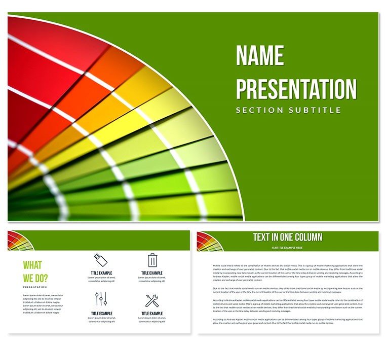 Color Palette PowerPoint Template - Professional Design | Download Now