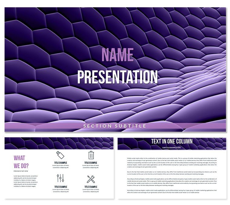 Volumetric Wallpaper PowerPoint Template - Presentation Design