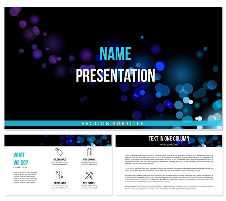 Magic Lights PowerPoint Templates