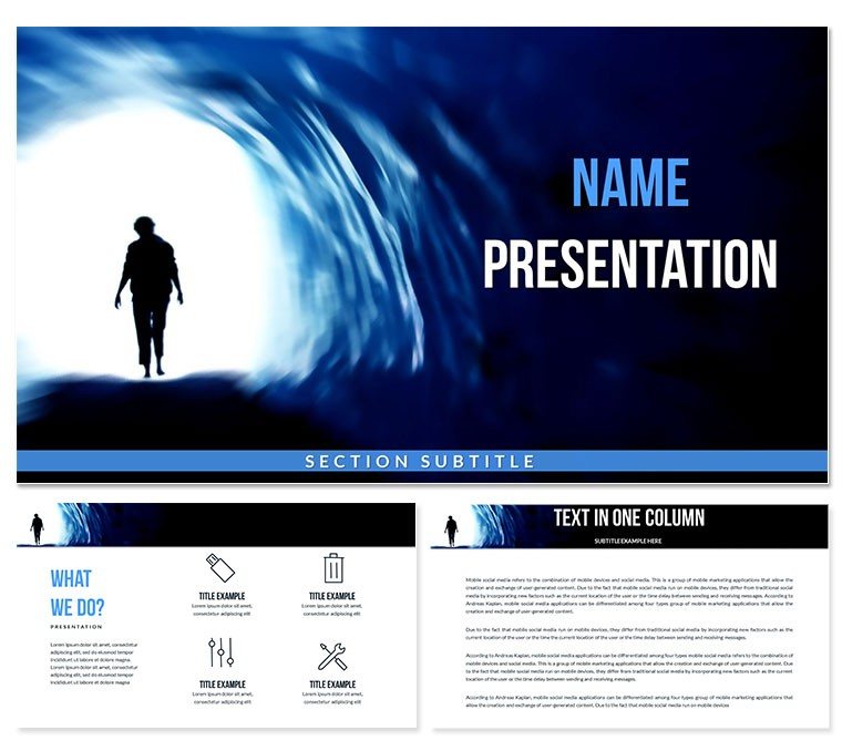 Challenges, Crisis, Solutions PowerPoint Template
