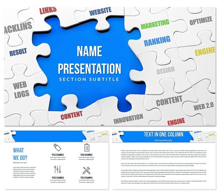 Development and Promotion of WEB-projects PowerPoint Template | Infographic Template
