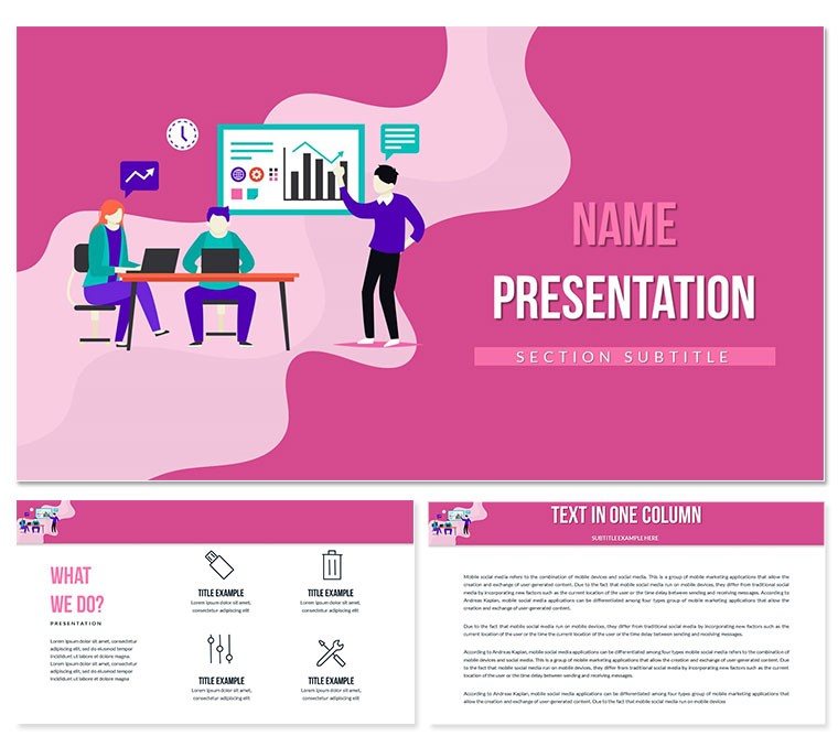 Data-Driven Decisions: Analytics Forecasts PowerPoint Template