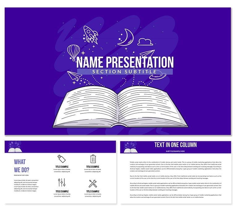 Subject of Study PowerPoint template