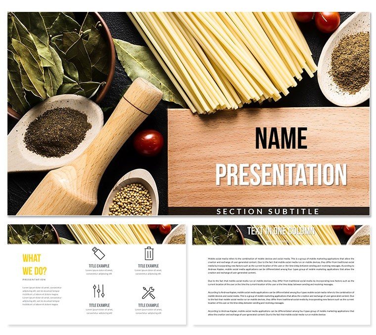 Seasoning for Dishes PowerPoint templates