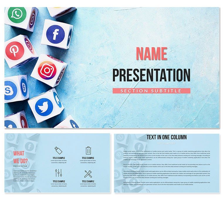 Popular Social Media PowerPoint Template