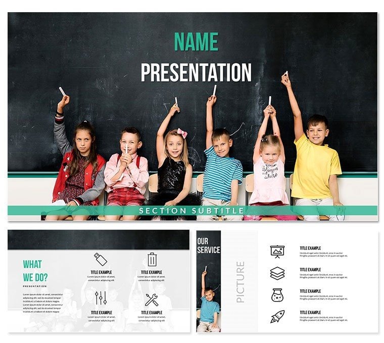 School Children Template for PowerPoint Presentations