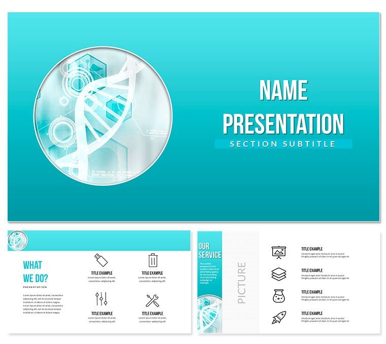 Human Gene Therapy PowerPoint template