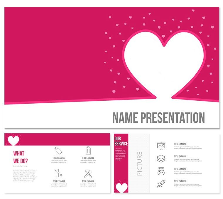 Valentine Day Special PowerPoint template for presentation