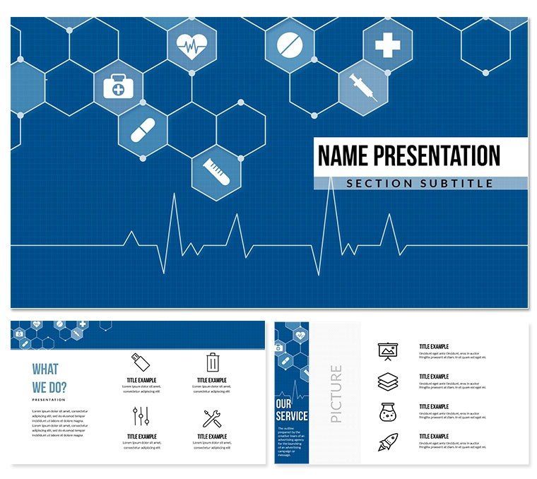 Abstract Background Medicine PowerPoint template