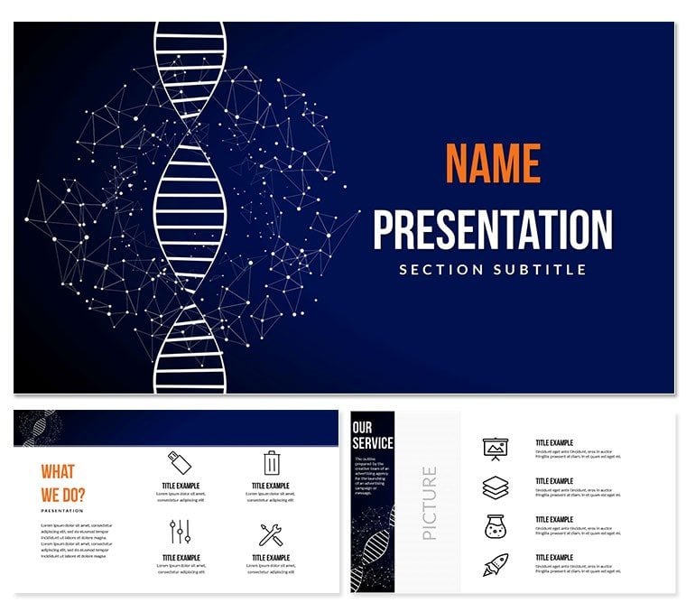 Gene Structure PowerPoint template