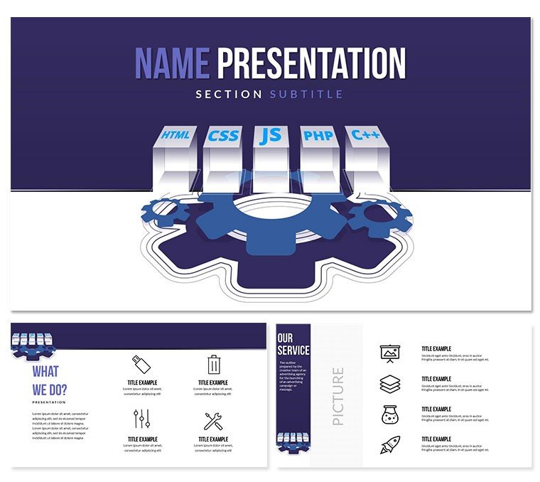 Web Programming PowerPoint Template: Presentation