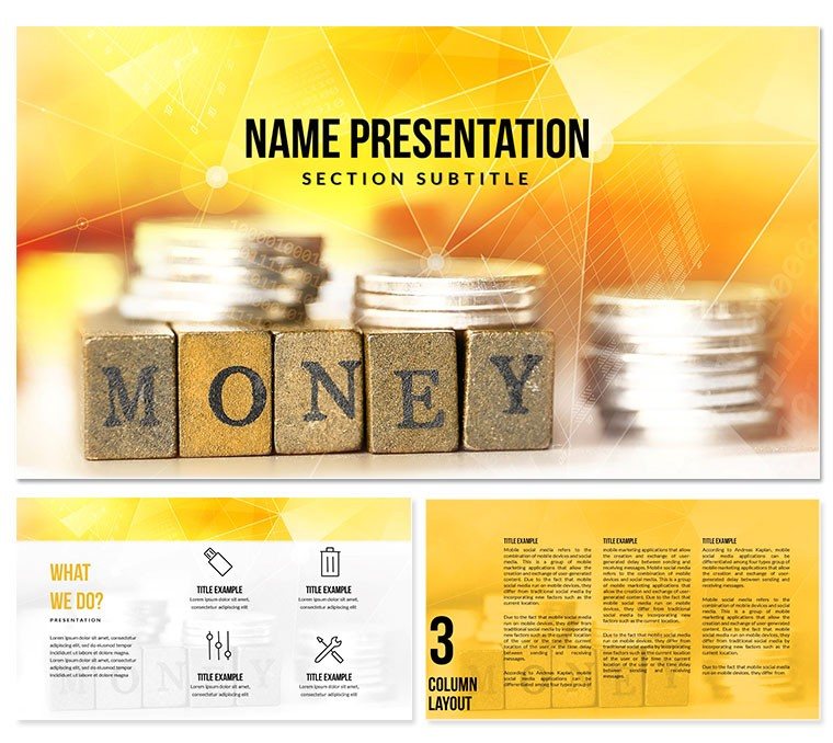 Business Cash Flow PowerPoint template
