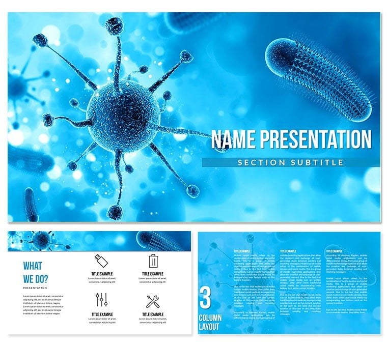 Viruses can Infect PowerPoint template