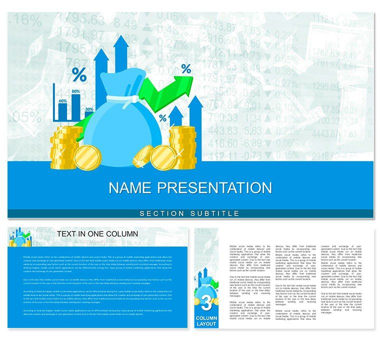 Money Currency Exchange PowerPoint template