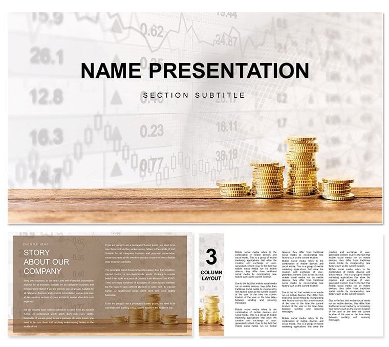 Money Market Account Rates PowerPoint template