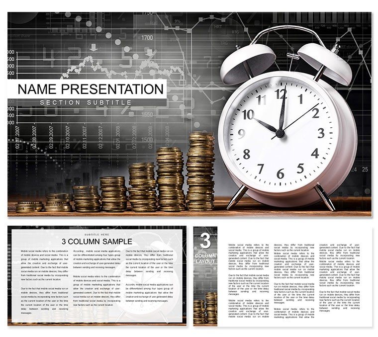 Show Business Hours PowerPoint template