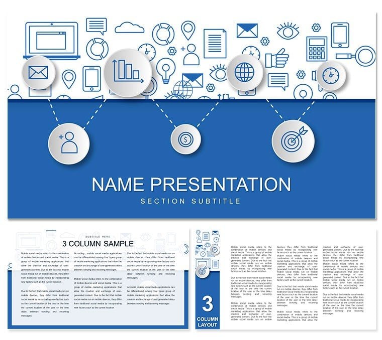 Target Application Background PowerPoint Template for Presentation