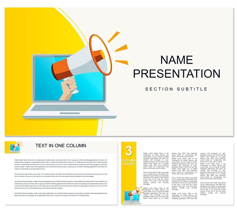 Media Internet PowerPoint template