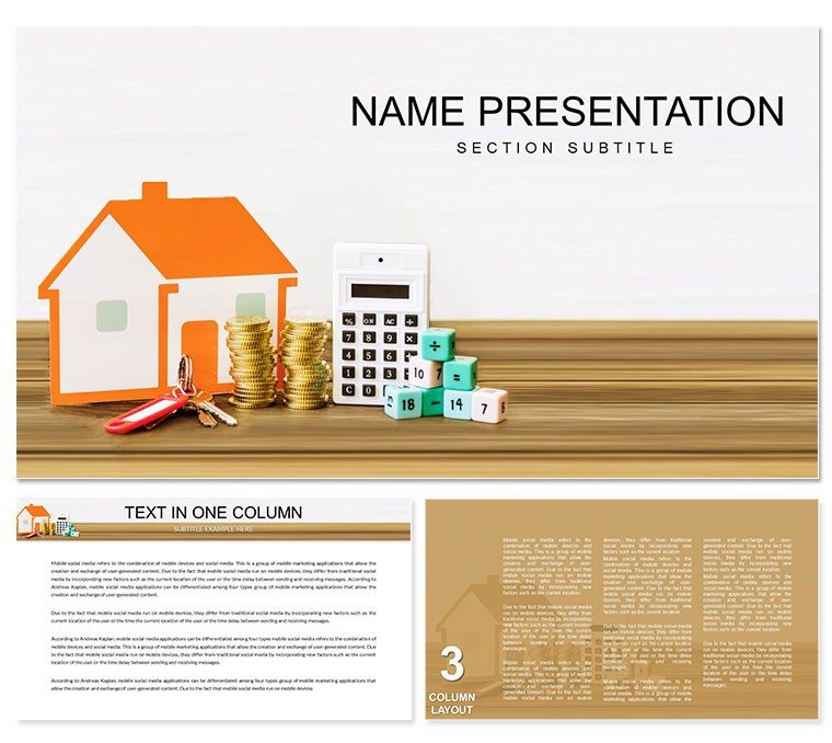 House Price PowerPoint template