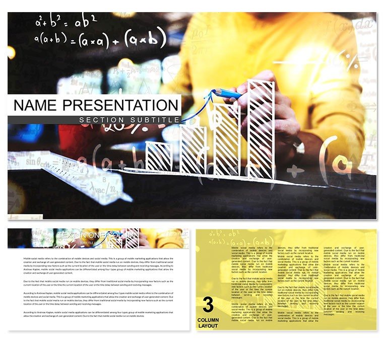 Mathematical Sciences PowerPoint template