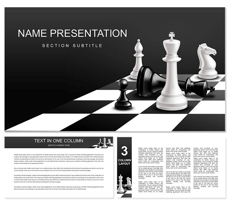 Game Chess PowerPoint template