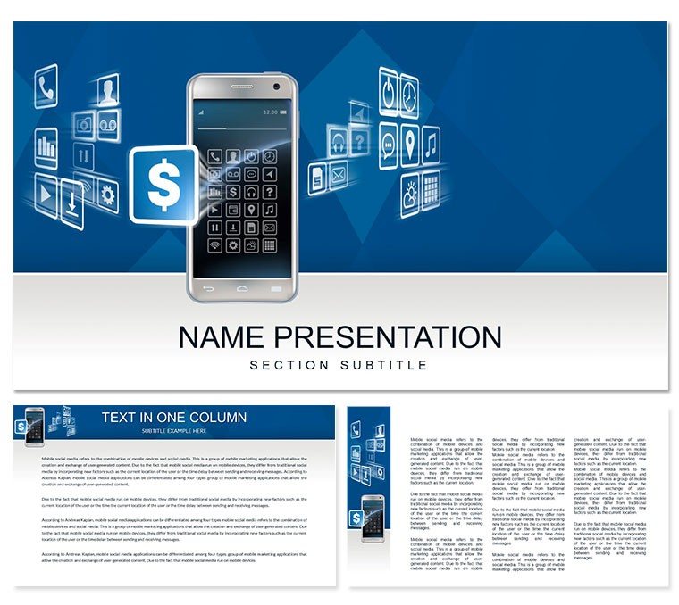 Smartphone Application Developers PowerPoint template