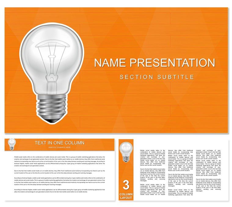 Startup Idea PowerPoint template