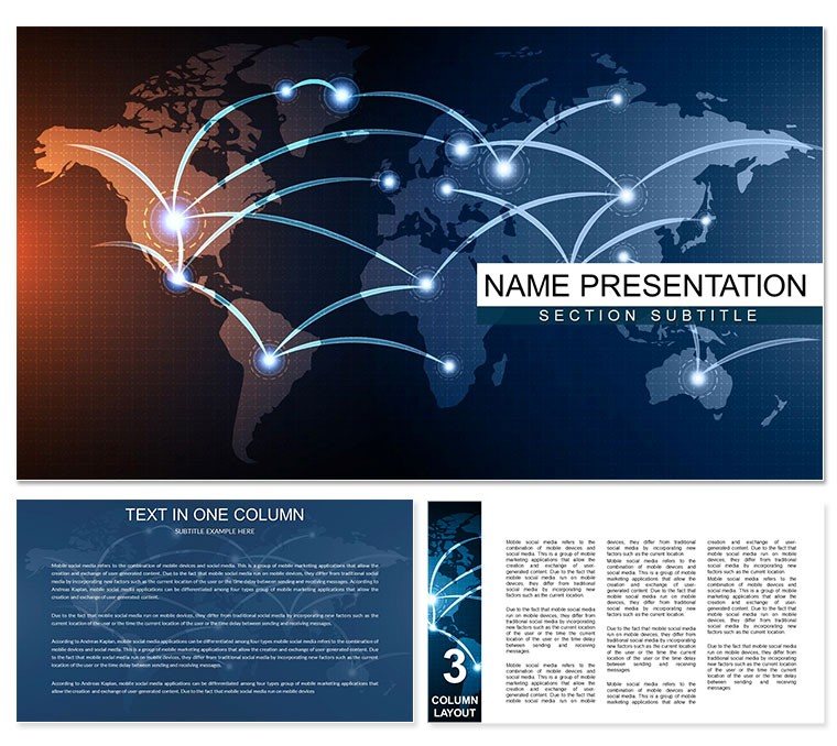 International Communication PowerPoint template