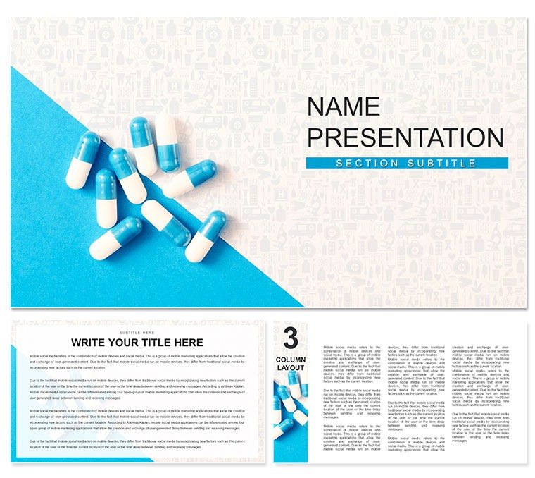 Pharmacy: Prescription drugs PowerPoint template